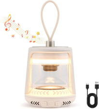 Rechargeable Camping Lamp Dimmable Outdoor Camping Lights with 3 Light Colors RG