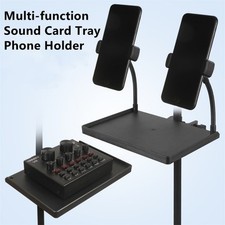 Microphone Stand Sound Card Tray Bracket Guitar Performance Live Phone-Holder