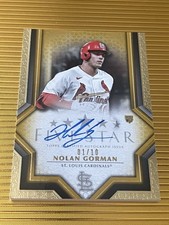 2023 Topps Five Star Auto Gold /10 Nolan Gorman #FSA-NGOR Rookie Auto RC