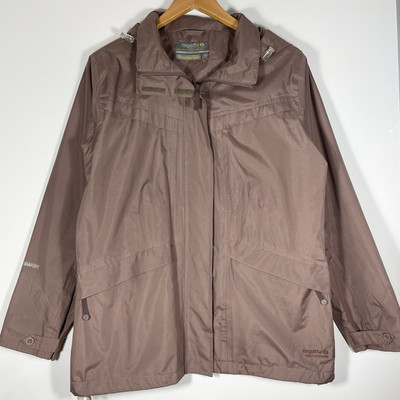 REGATTA Ladies Jacket Size 12 Waterproof Windproof Raincoat Purple Mauve