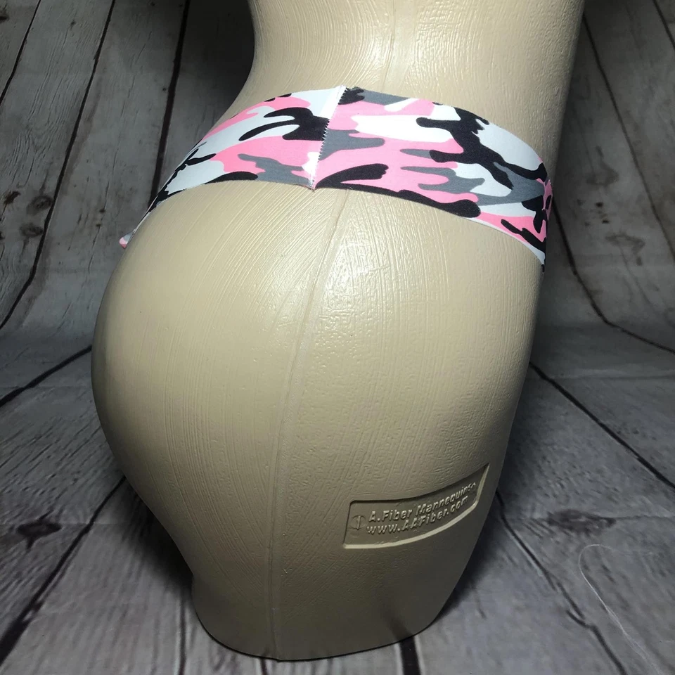 РОДНОЙ INTATES 3 лазерной резки стринги в розовый камуфляж новый большой - Изображение 3 из 3