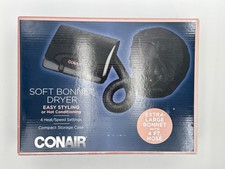 Conair Soft Bonnet Hair Dryer Portable Hot Conditioning Styling 4 Heat Setting