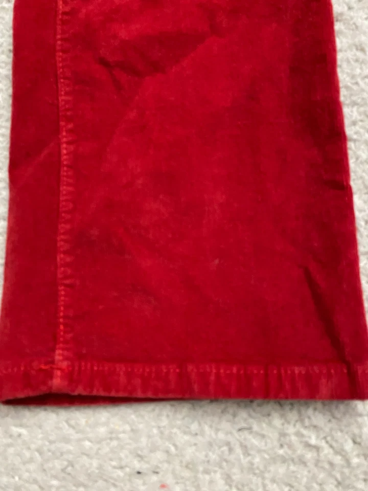 Jeans reto feminino NYDJ veludo Marilyn vermelho tamanho 12 (32 x 31) - Imagem 2 de 4