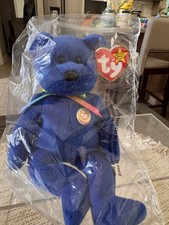 Ty Beanie Baby Clubby Bear Plush Retired Original 1998 NWMT NEVER OPEND