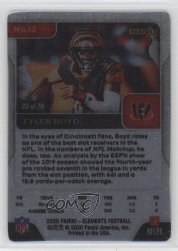 2020 Panini Elements Gold 22/79 Tyler Boyd #12 2qw | eBay