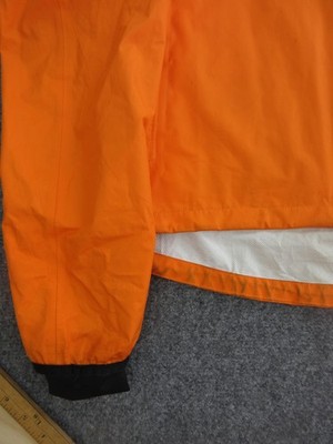 Rapha Commuter Cycling Jacket Mens Medium Orange Hooded Waterproof