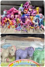 Huge Some Vtg My Little Pony LOT 62 Loose  25th Bday Celebration In Box Plush