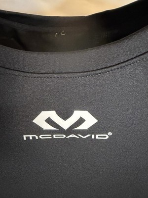 McDavid Black Padded Football/ LAX Shoulder Chest Back Rib Protective Pad Shirt