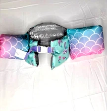SwimWays Little Mermaid Girls Swim Trainer Life Jacket Step 2 for 33-55 lbs 