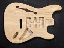 ST Guitar Body, Thinline, Ash, MADE IN USA - #2-1205  FACTORY 2nd