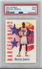1991-92 Skybox, Michael Jordan #534 USA, PSA 9!  Really Cool Card!