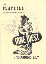 MAE WEST - SHOW BILL SIGNED CIRCA 1949