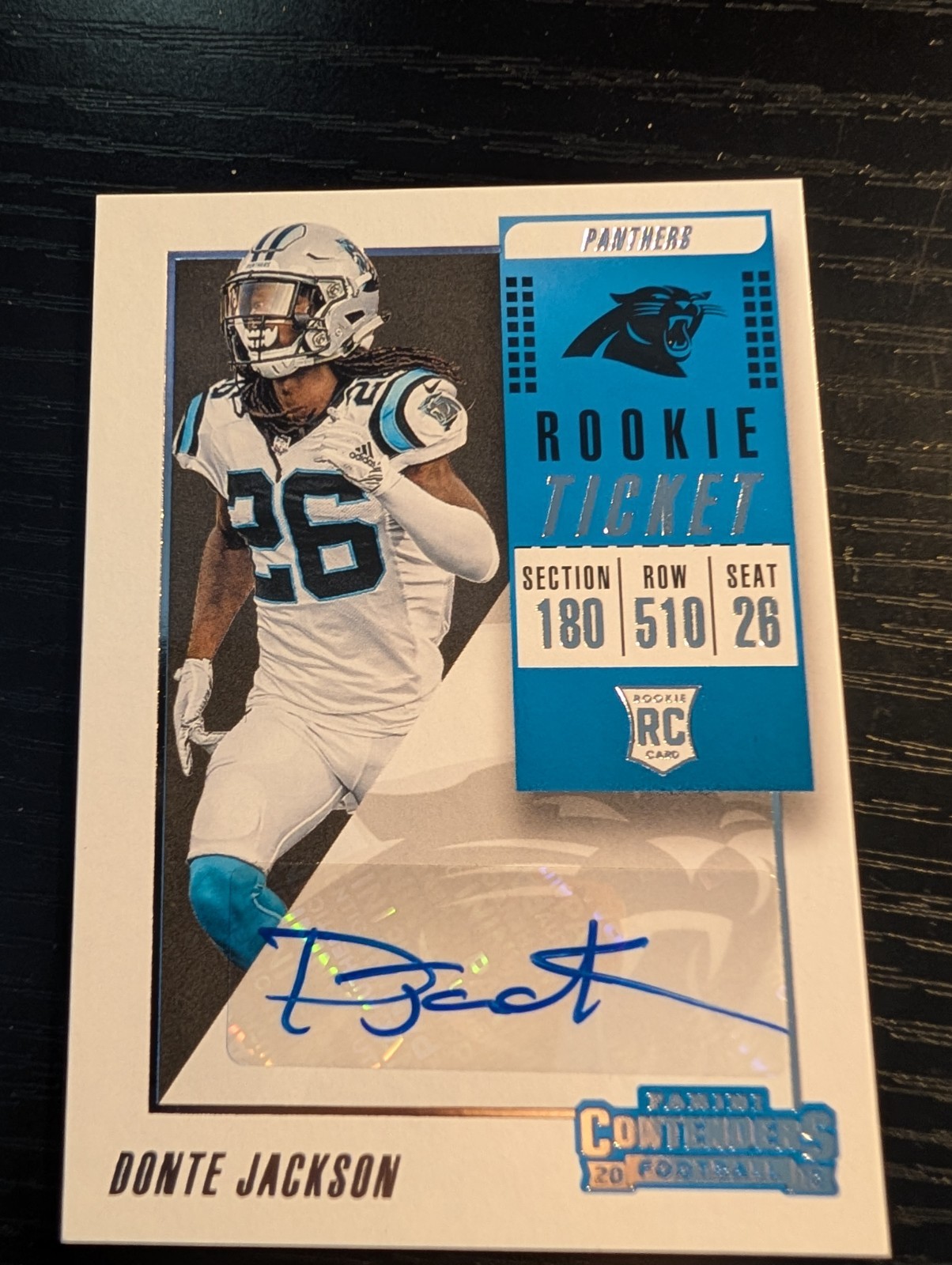 2018 Panini Contenders - Rookie Ticket AUTO #161 Donte Jackson (AU, RC)