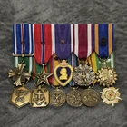 Vtg Mini Medal USA Military On Bar Merit Dress Lot Of 11 Korea