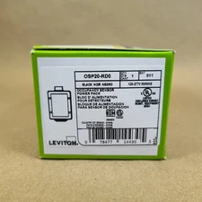 New Leviton OSP20-RD0 Occupancy Sensor Power Pack, 120-277v, Black