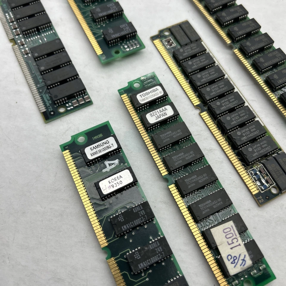 8MB Total Ram ( 2x ) 4MB FPM PARITY SIMM 72-PIN 2X36 Memory Kingston Toshiba TI - Image 4 of 4