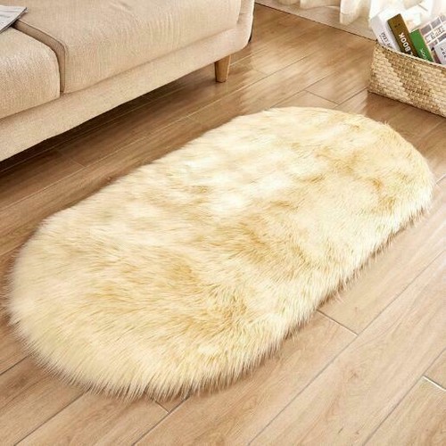 Fluffy Rugs Anti-Skid Shaggy Area Dining Room Carpet Floor Mat Home Bedroom Soft - Picture 21 of 26