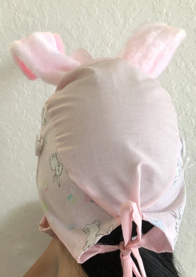 Scrub Cap W/Mask & Bunny Ears Set - Image 4 of 4