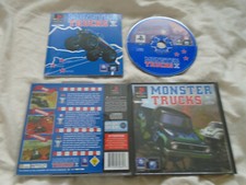 Monster Trucks PS1 (COMPLETE) Sony Playstation black label rare