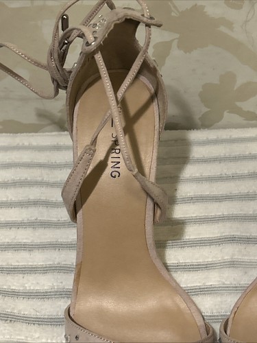 Call It Spring High Heel Sandal Shoes Women’s Pale Pink Ankle Lace UK Size 5 - Picture 4 of 19