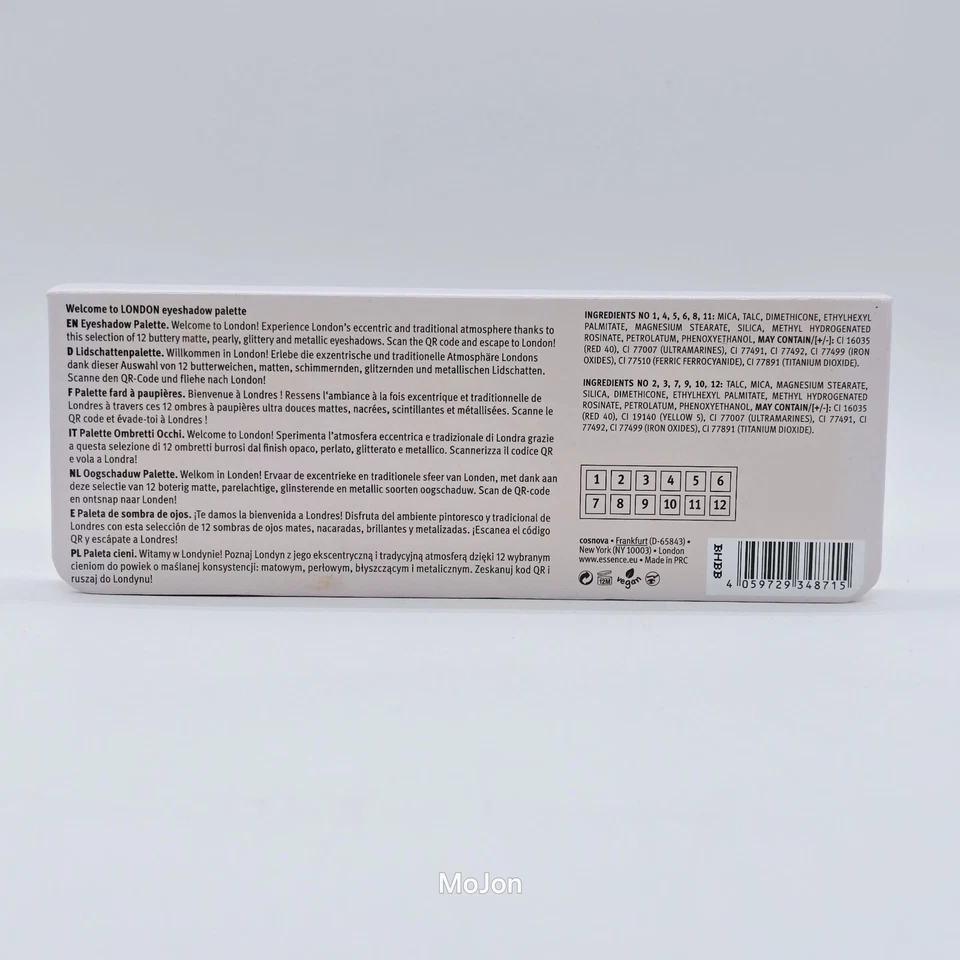 Lot Of 3 Essence Welcome To London 12 Pan Eyeshadow Palette Orange Blue Neutral - Image 4 of 4