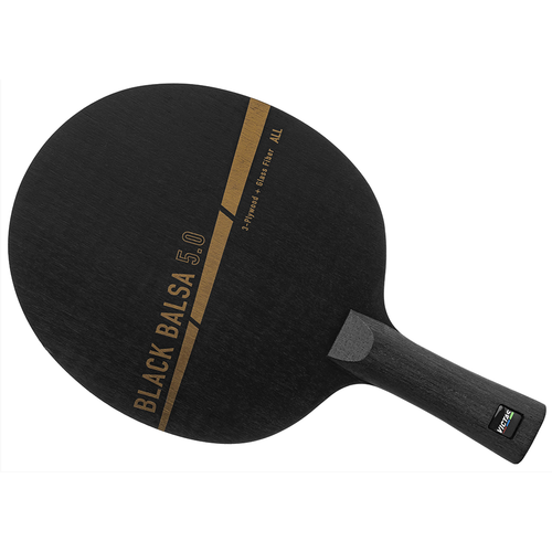 Hoja de tenis de mesa y ping pong Victas Black Balsa 5.0, tipo mango de selección, sin caja - Imagen 2 de 4