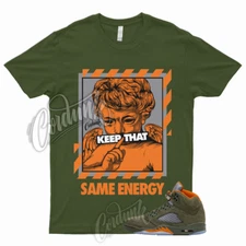 5 Olive Army Solar Orange Black Retro Green Sequoia Shirt to Match ENERGY Jordan