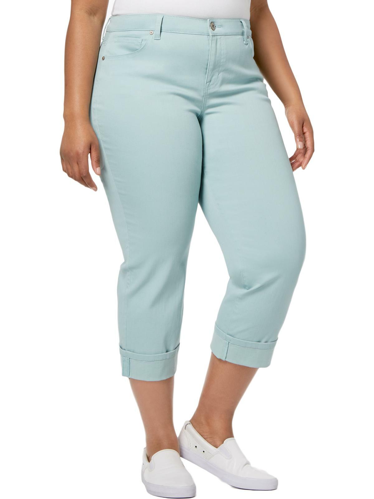 Style Co Womens Size 18W Blue Solid 