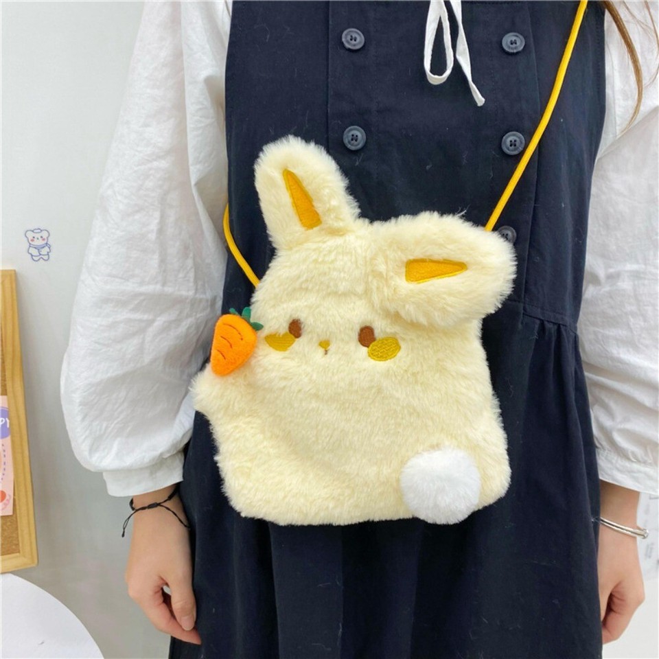 Süßer Plüsch-Rucksack Mit Hasenohren - Verstellbare Umhängetasche Für Mädchen & Damen