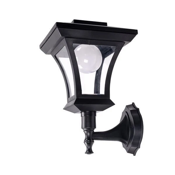 Solar LED Wand-Laterne Gartenlaterne Retro Gartenleuchte Solarleuchte außen - Bild 2 von 4