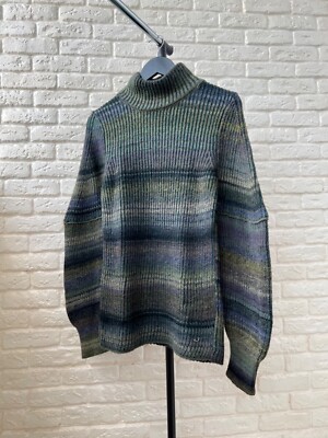 Jacob Cohen Mohair/Wool Knit Oversized Sweater Green Women's Size M