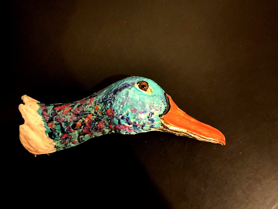 VTG Designer MIMI DI N 1984 Rare Enameled Bird Fowl goose  display picture 3