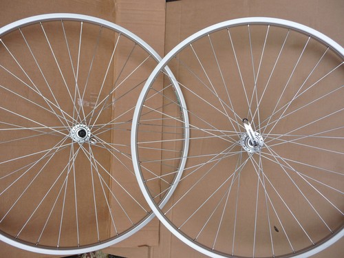 27x1 1/4 Alloy Bicycle Wheelset Front & Rear Wheels Bike Cycle NEW Quick Release - Picture 8 of 11