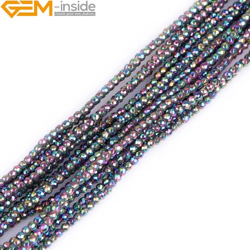 Metal Bead Spaers Hematite Reflections Stone For Jewelry Making 15" Various - 第 114/123 張圖片