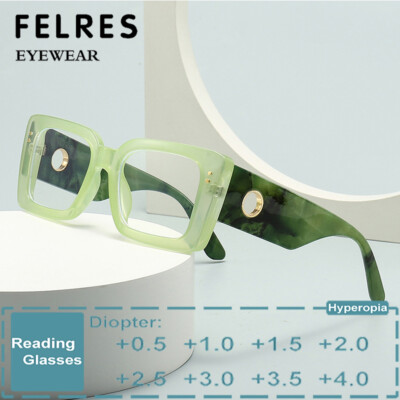 Men Women Square Anti Blue Light Reading Glasses Classic Full Frame Glasses Hot