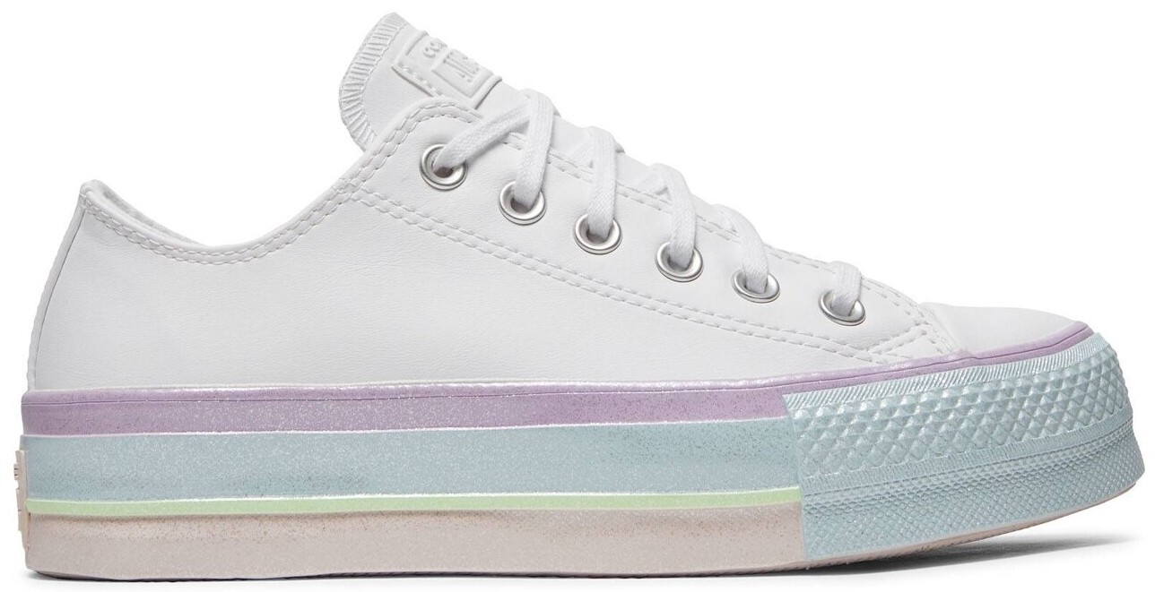 Converse Chuck Taylor All Star Lift Low White Lilac Blue W for