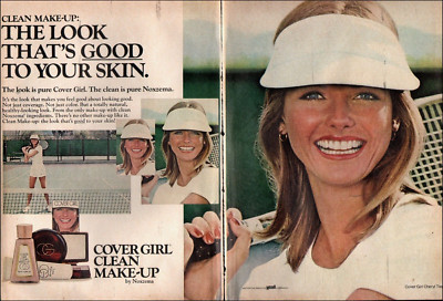 1977 Vintage ad Covergirl Clean Make-up with top model Cheryl Tiegs  02/14/23