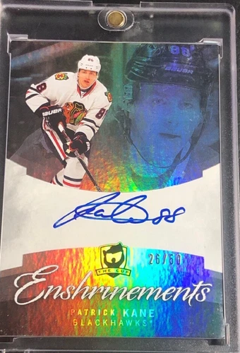 2012-13 PATRICK KANE THE CUP STANLEY CUP ENSHRINEMENTS 26/50 ON CARD AUTO