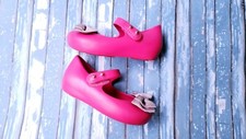 Authentic Mini Melissa Pink Ultragirl Ribbon Bow Mary Jane Shoes 7 Toddler