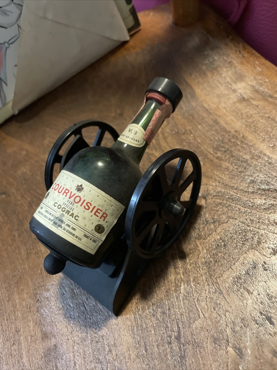 Vintage Courvoisier Cognac Brandy of Napoleon Cannon Bottle Vintage Courvoisier Cognac Brandy of Napoleon Cannon Bottle