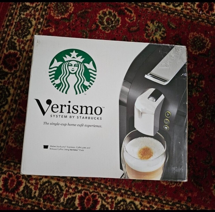Verismo Starbucks K-fee 580 Piano Black Coffee Maker Espresso Pod Machine