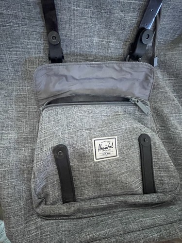 Herschel Supply Little America Double Buckle Laptop Backpack Grey Bag 25.0 L - Picture 13 of 15