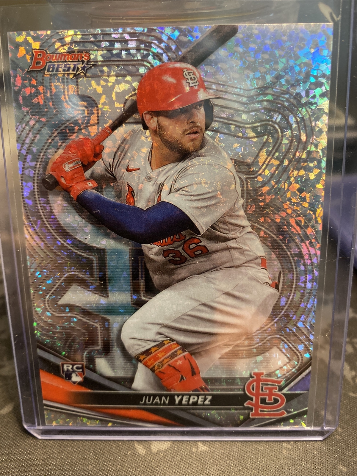 2022 Bowman's Best Juan Yepez RC Mini Diamond  /299 Cardinals