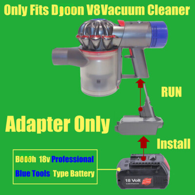 1x Adapter for Bosch 18V Blue Professional Battery To Power for Dyson V8 Vacuum