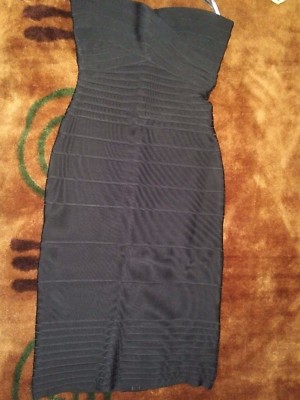 NEW Auth. Herve Leger Black Strapless Midi Bandage Dress XS | eBay NEW Auth. Herve Leger Black Strapless Midi Bandage Dress XS | eBay