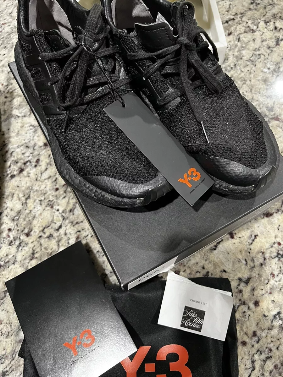 Y-3 Yamamoto x Adidas Pure Boost Triple Black 6 Mens/ 7 Womens Rare | eBay