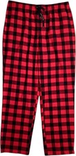 Perry Ellis Portfolio Men's Plaid Flannel Pajama Sleep Pants, Chili Pepper, XL