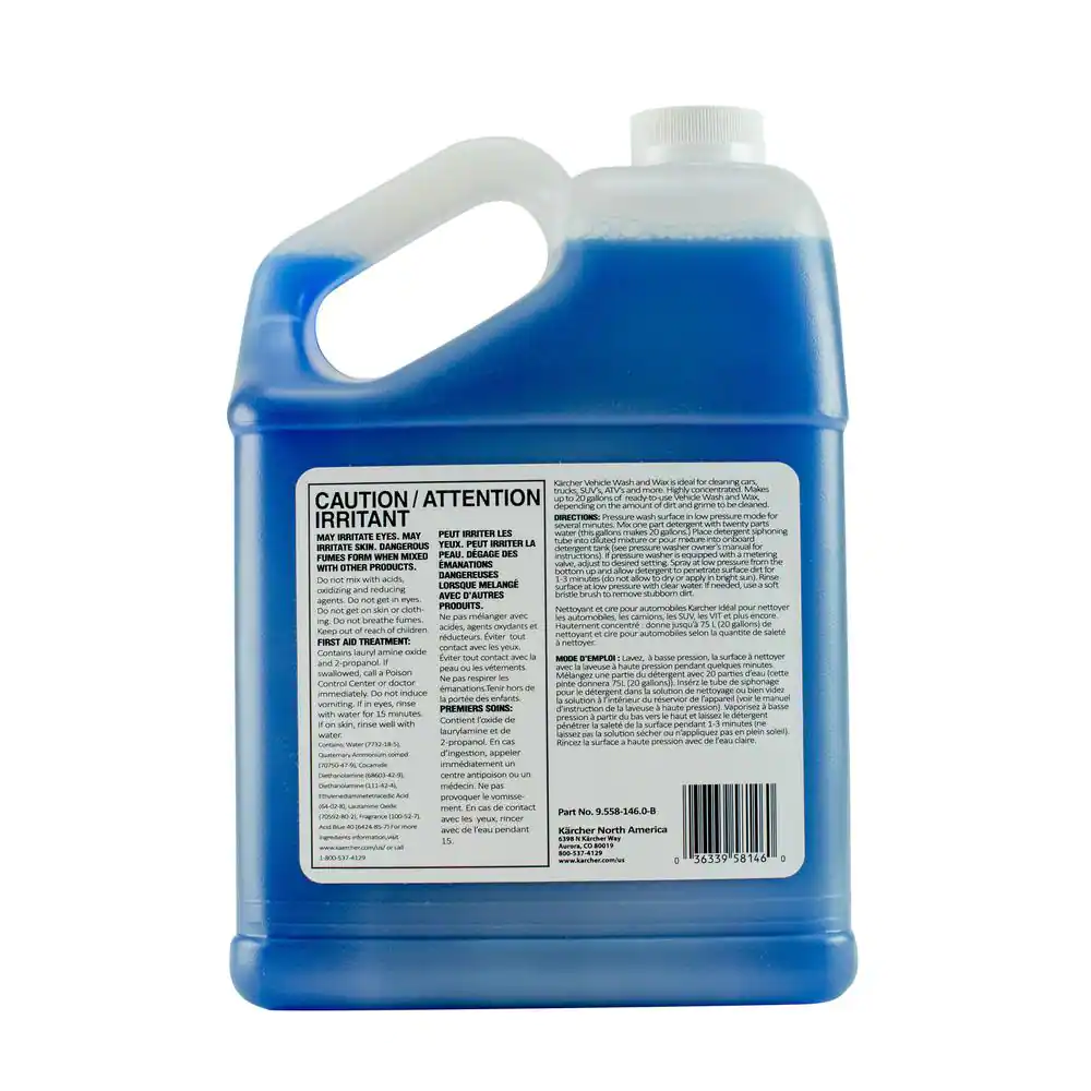 1 Gal. Car Wash & Wax Pressure Washer Cleaning Detergent Soap
