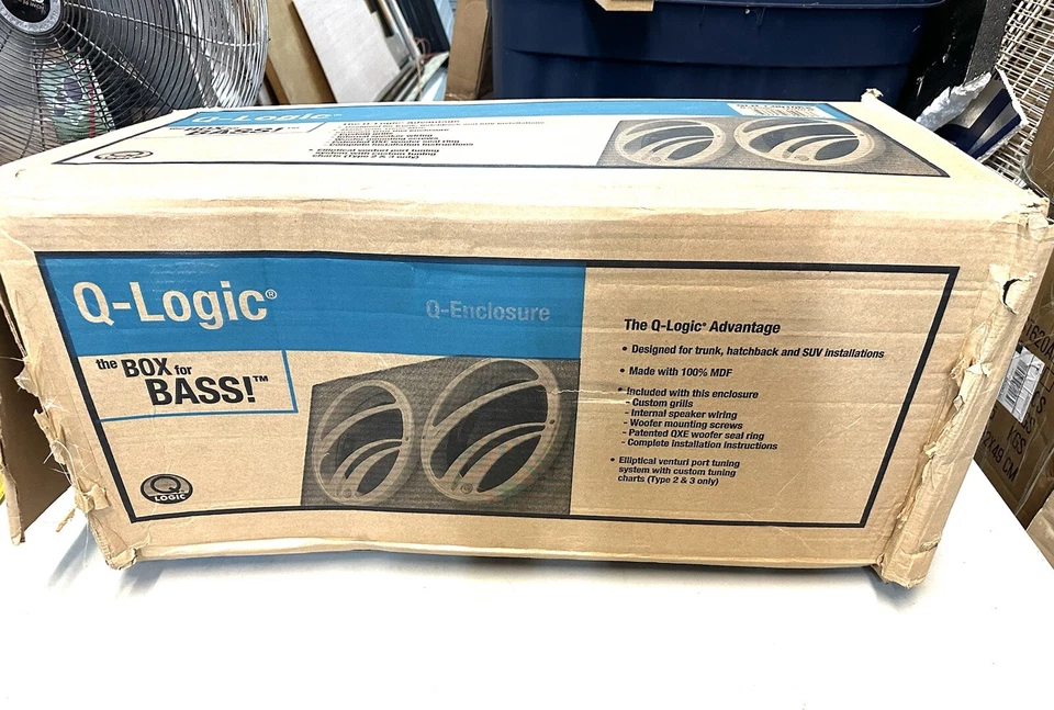 Q-Logic QLH-1.0010DS Type w Duel 10" Car Speaker Hatchback Box Ported type 2 NEW - Image 3 of 4