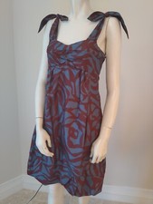 Marc Jacobs Y2K Blue Red Matisse Print Sun Dress US 2